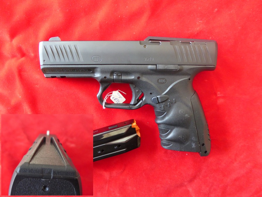 BB TECH BB6 PISTOLE SCHWARZ KAL 9MM